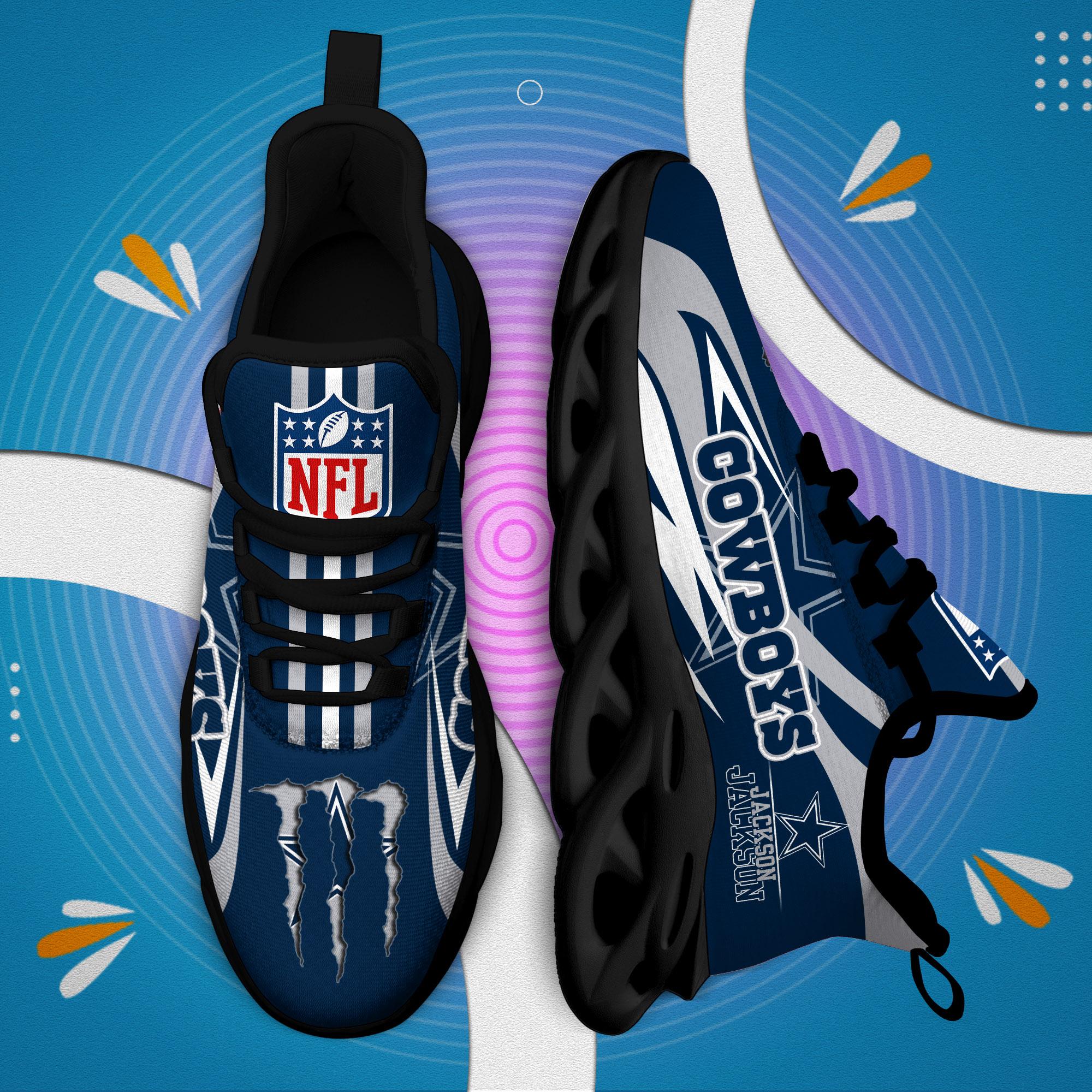 Ideafootwear Dallas Cowboys Max Soul Shoes Sneakers For Men And Women
