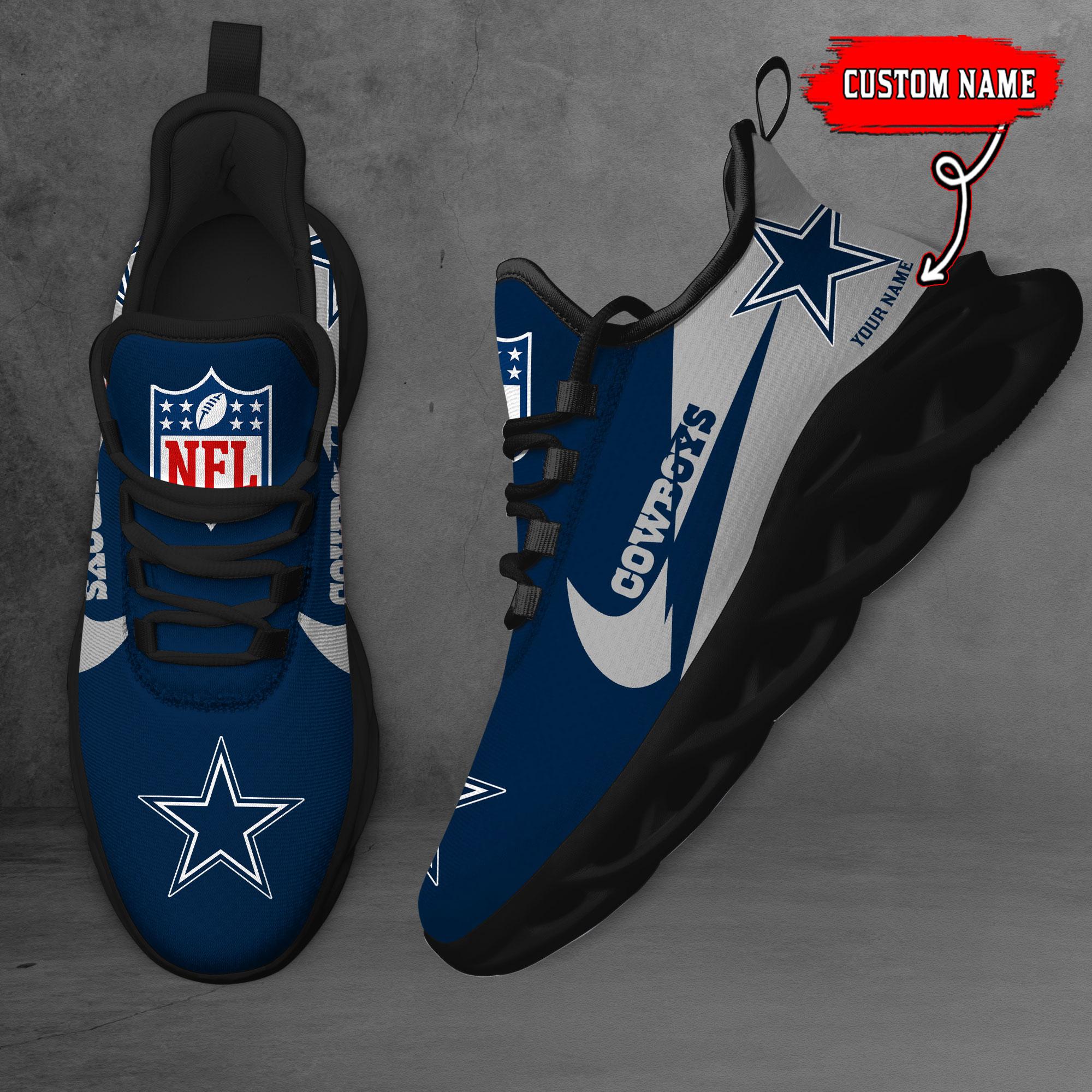 Ideafootwear Dallas Cowboys Max Soul Shoes Sneakers For Men And Women