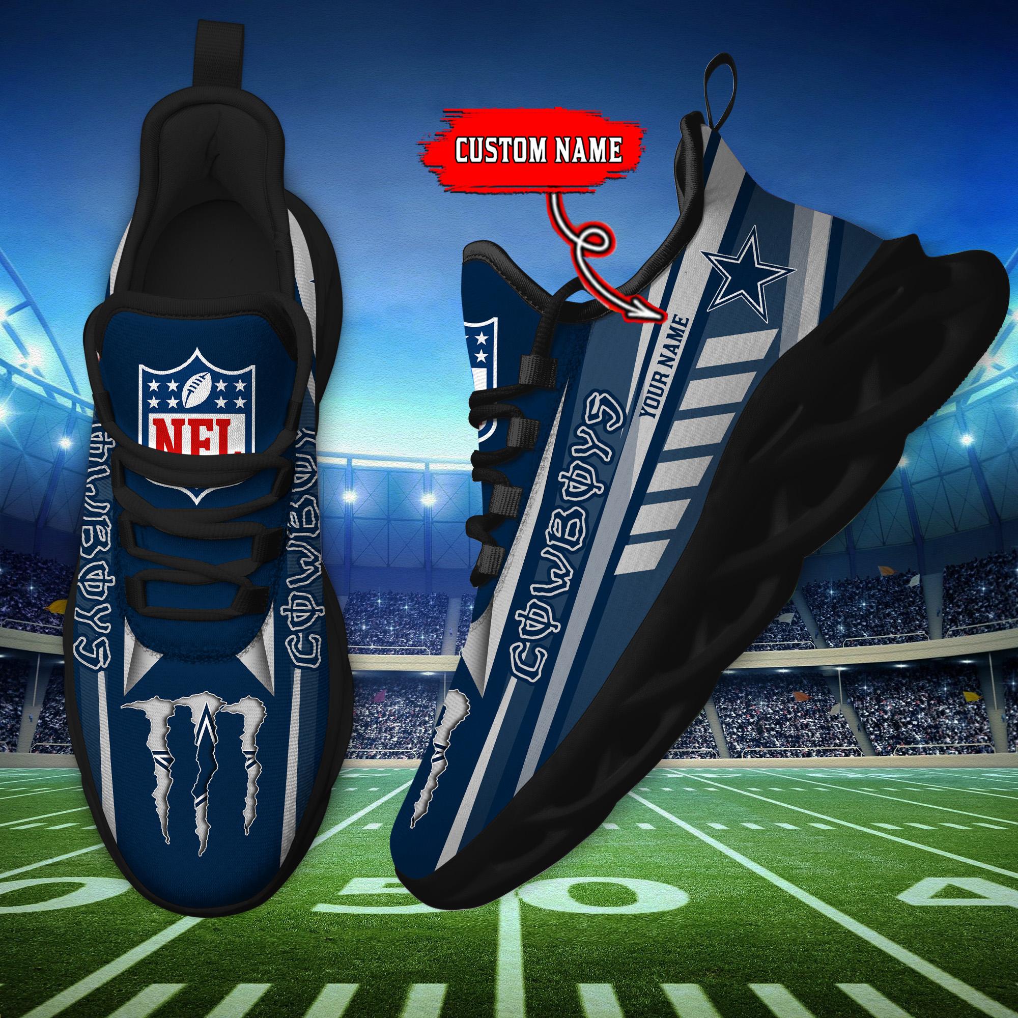 Ideafootwear Dallas Cowboys Max Soul Shoes Sneakers For Men And Women