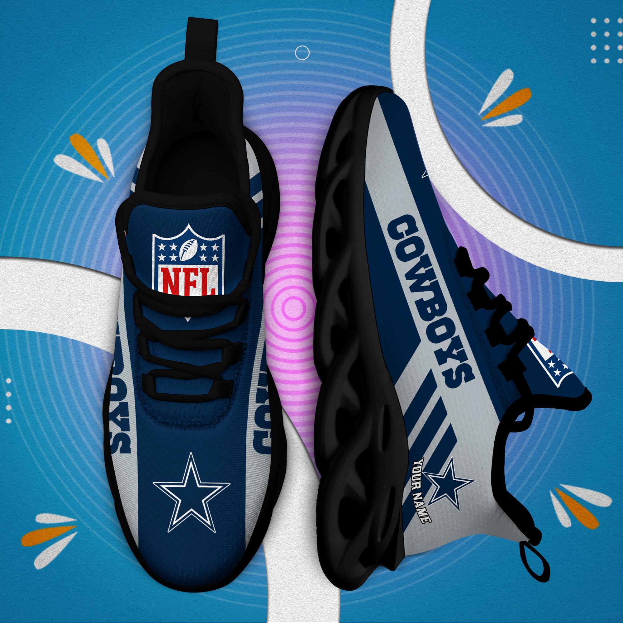 Ideafootwear Dallas Cowboys Max Soul Shoes Sneakers For Men And Women