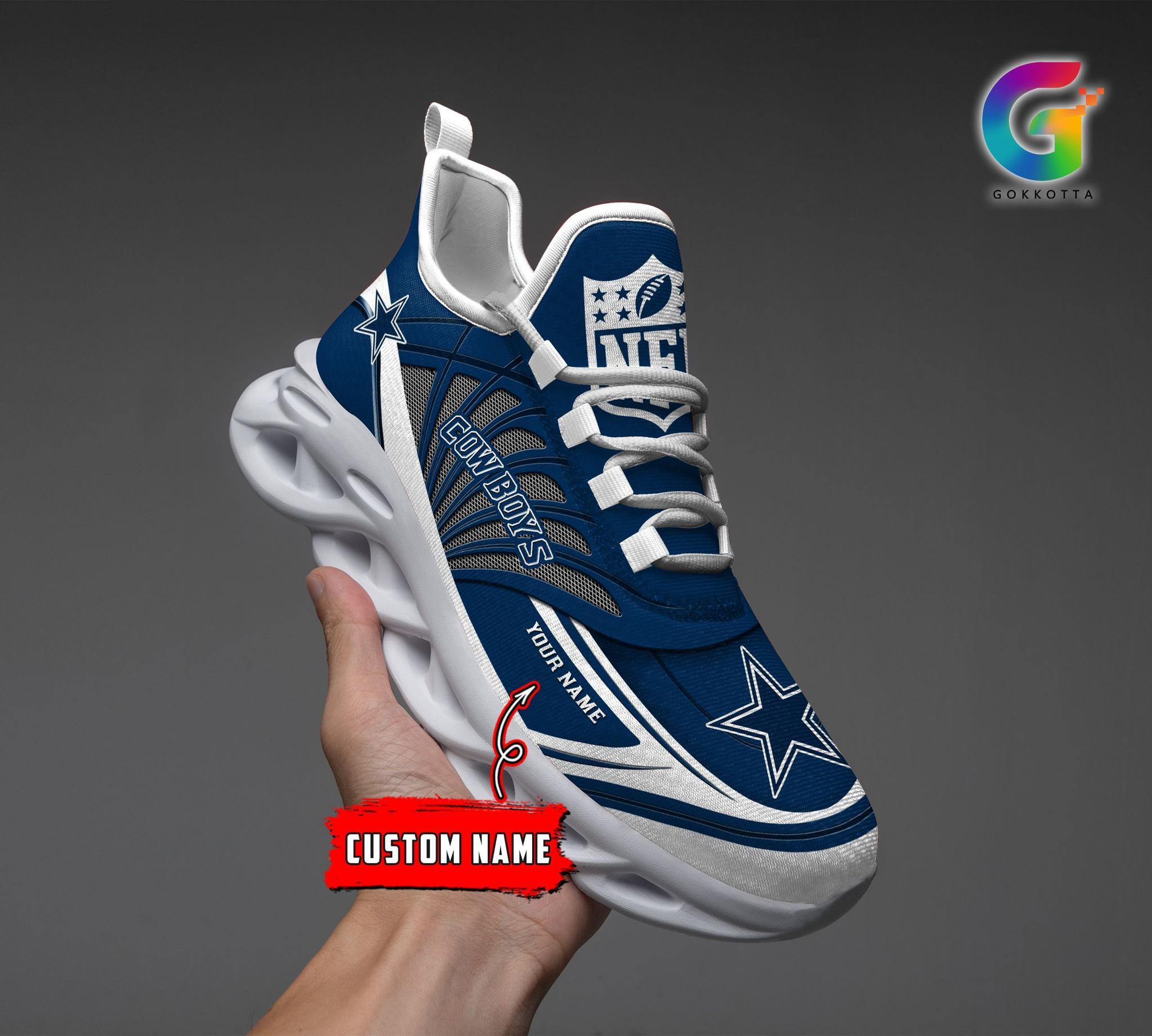 Ideafootwear Dallas Cowboys Max Soul Shoes Sneakers For Men And Women