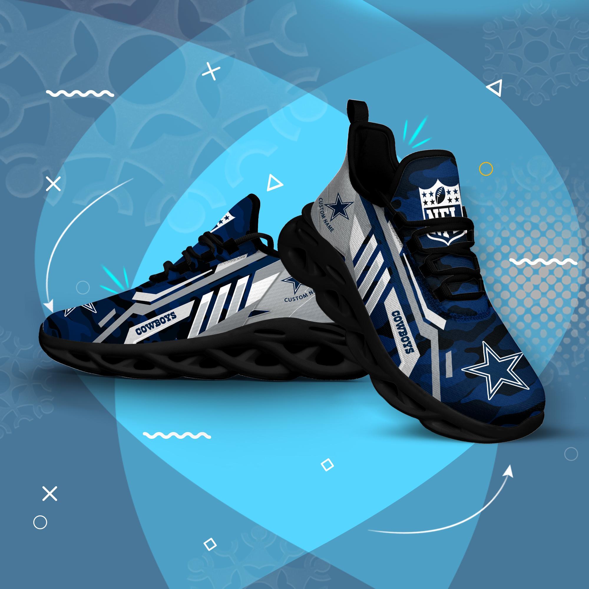 Ideafootwear Dallas Cowboys Max Soul Shoes Sneakers For Men And Women