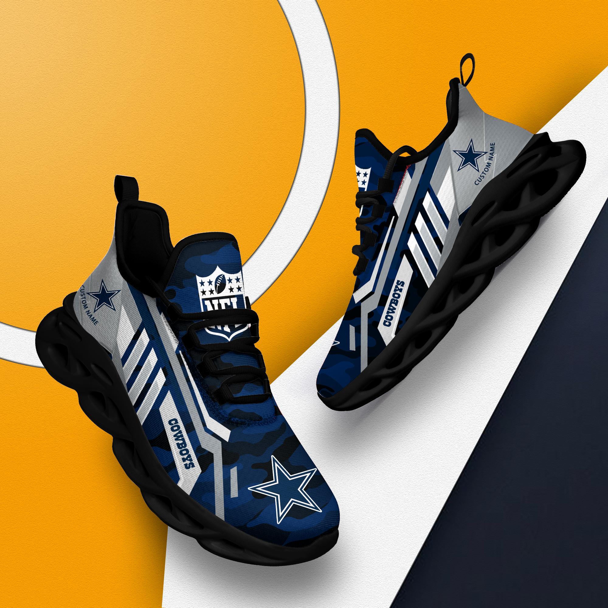 Ideafootwear Dallas Cowboys Max Soul Shoes Sneakers For Men And Women