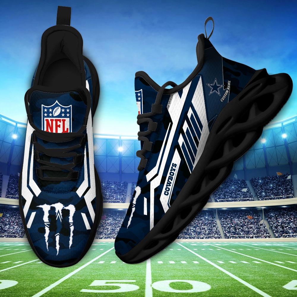 Ideafootwear Dallas Cowboys Max Soul Shoes Sneakers For Men And Women