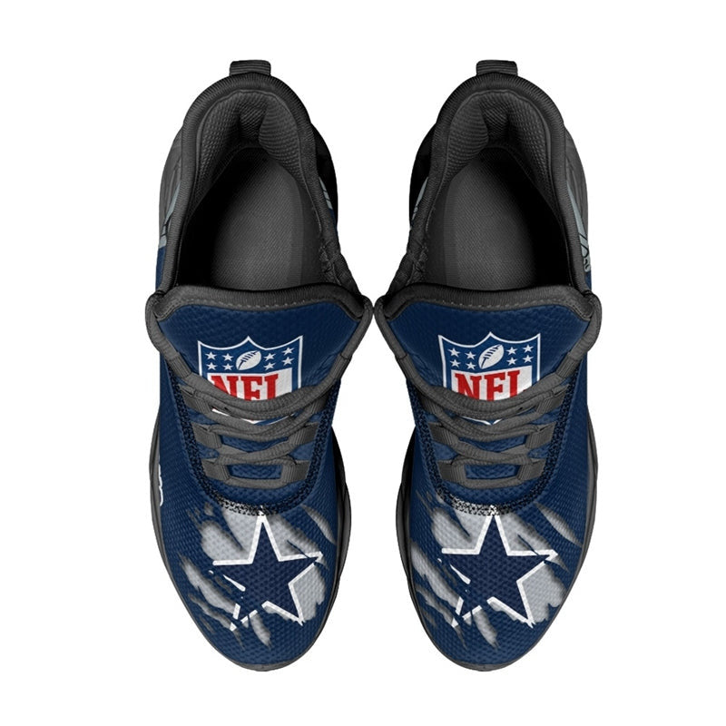 Ideafootwear Dallas Cowboys Max Soul Shoes Sneakers For Men And Women