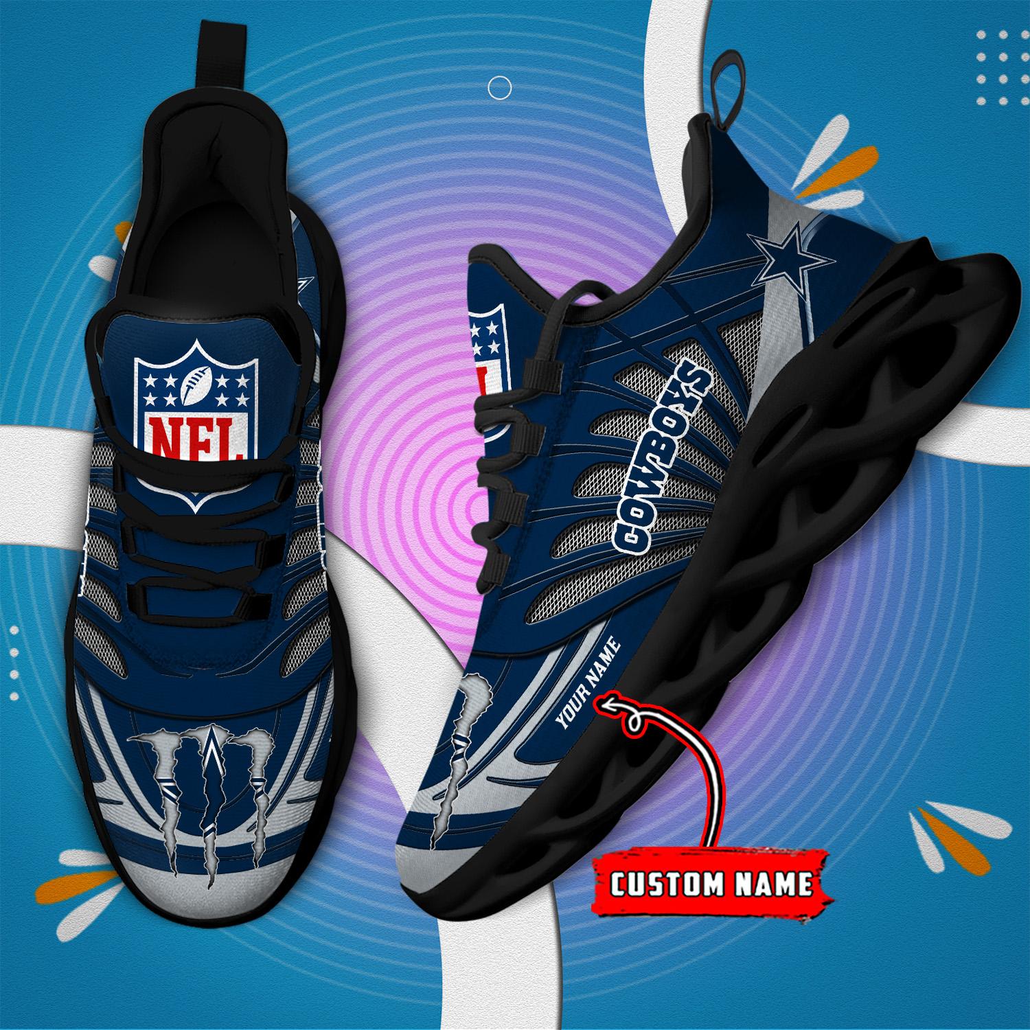 Ideafootwear Dallas Cowboys Max Soul Shoes Sneakers For Men And Women