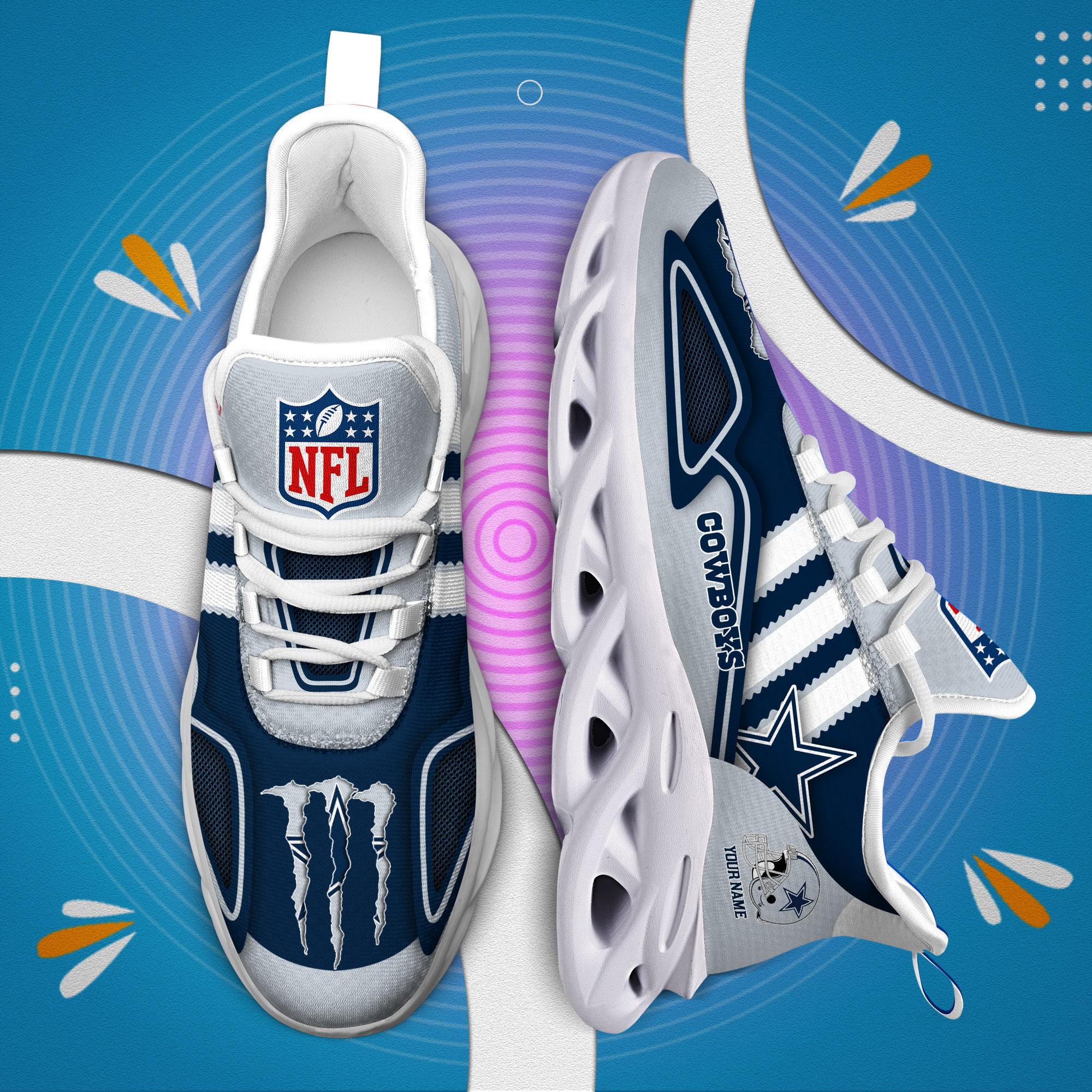 Ideafootwear Dallas Cowboys Max Soul Shoes Sneakers For Men And Women