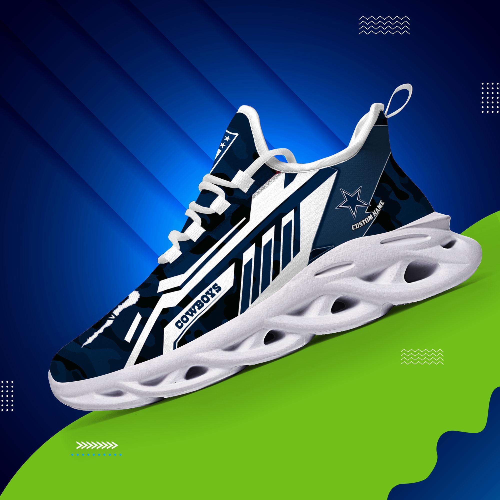 Ideafootwear Dallas Cowboys Max Soul Shoes Sneakers For Men And Women