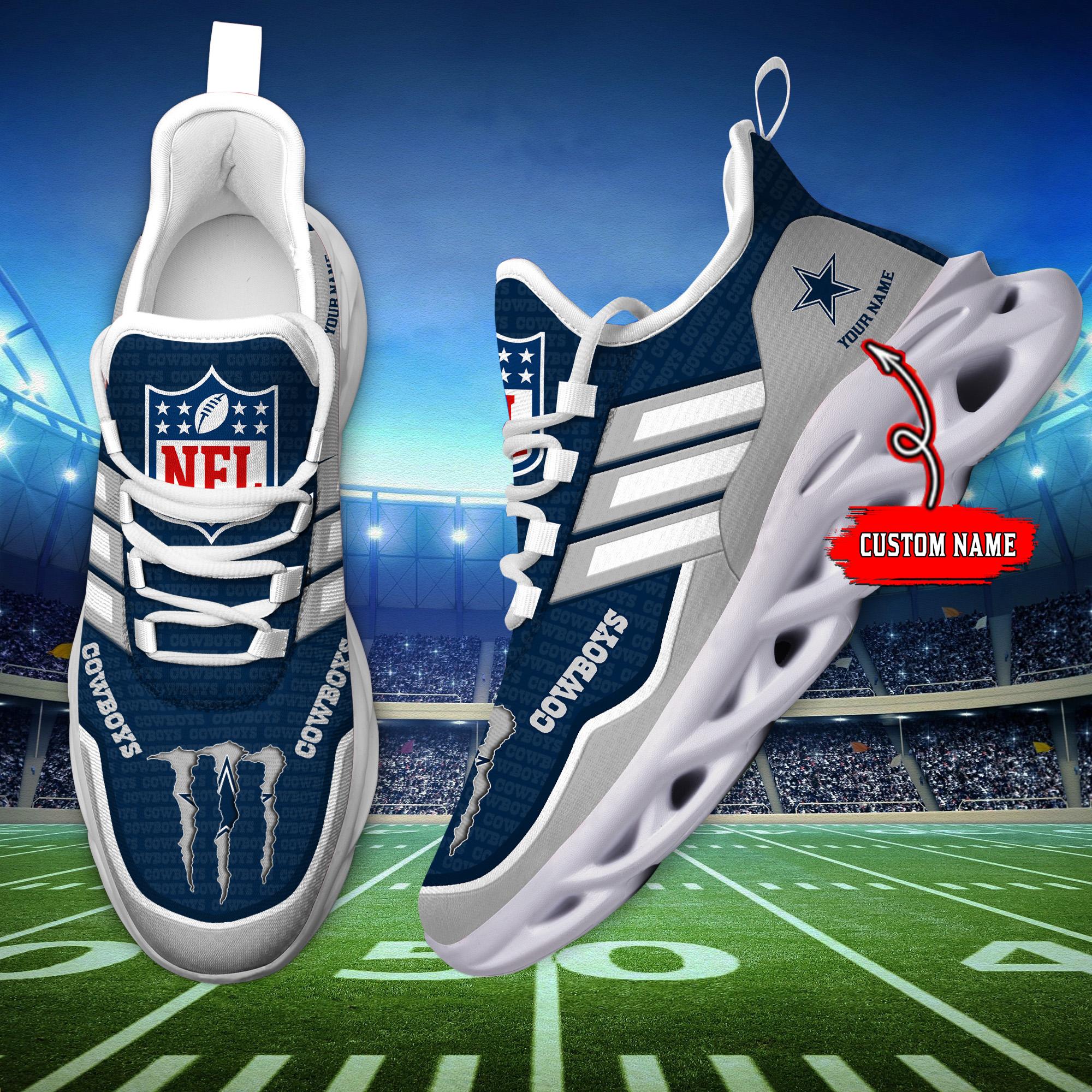 Ideafootwear Dallas Cowboys Max Soul Shoes Sneakers For Men And Women