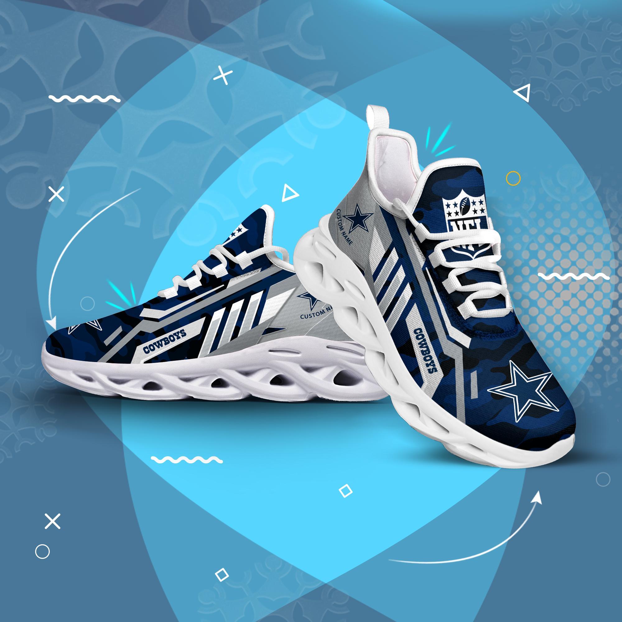 Ideafootwear Dallas Cowboys Max Soul Shoes Sneakers For Men And Women