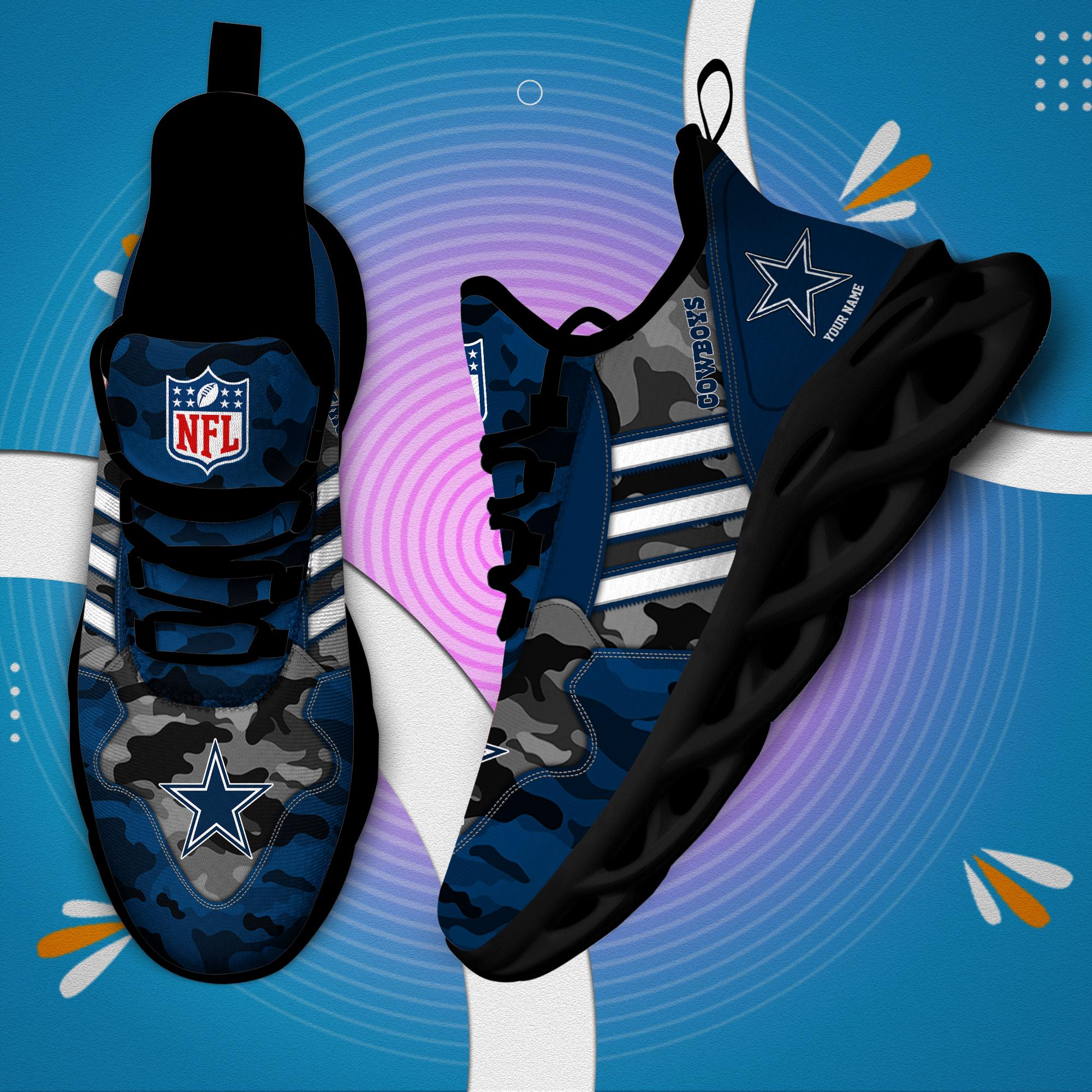 Ideafootwear Dallas Cowboys Max Soul Shoes Sneakers For Men And Women