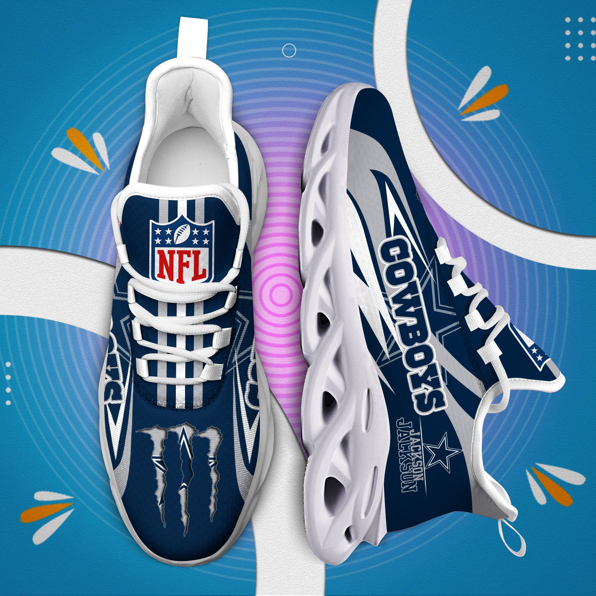 Ideafootwear Dallas Cowboys Max Soul Shoes Sneakers For Men And Women