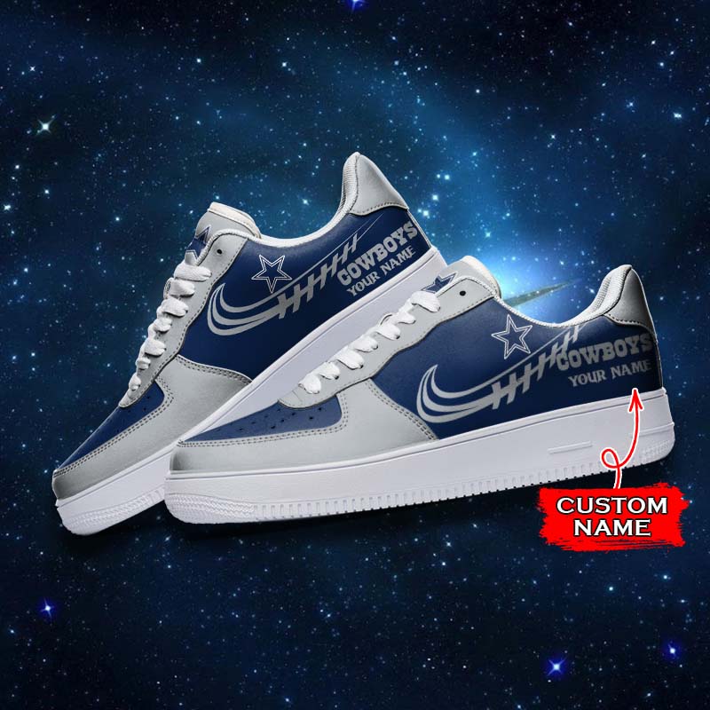 Ideafootwear Dallas Cowboys NFL Air Low-Top Sneakers Shoes For Men And Women