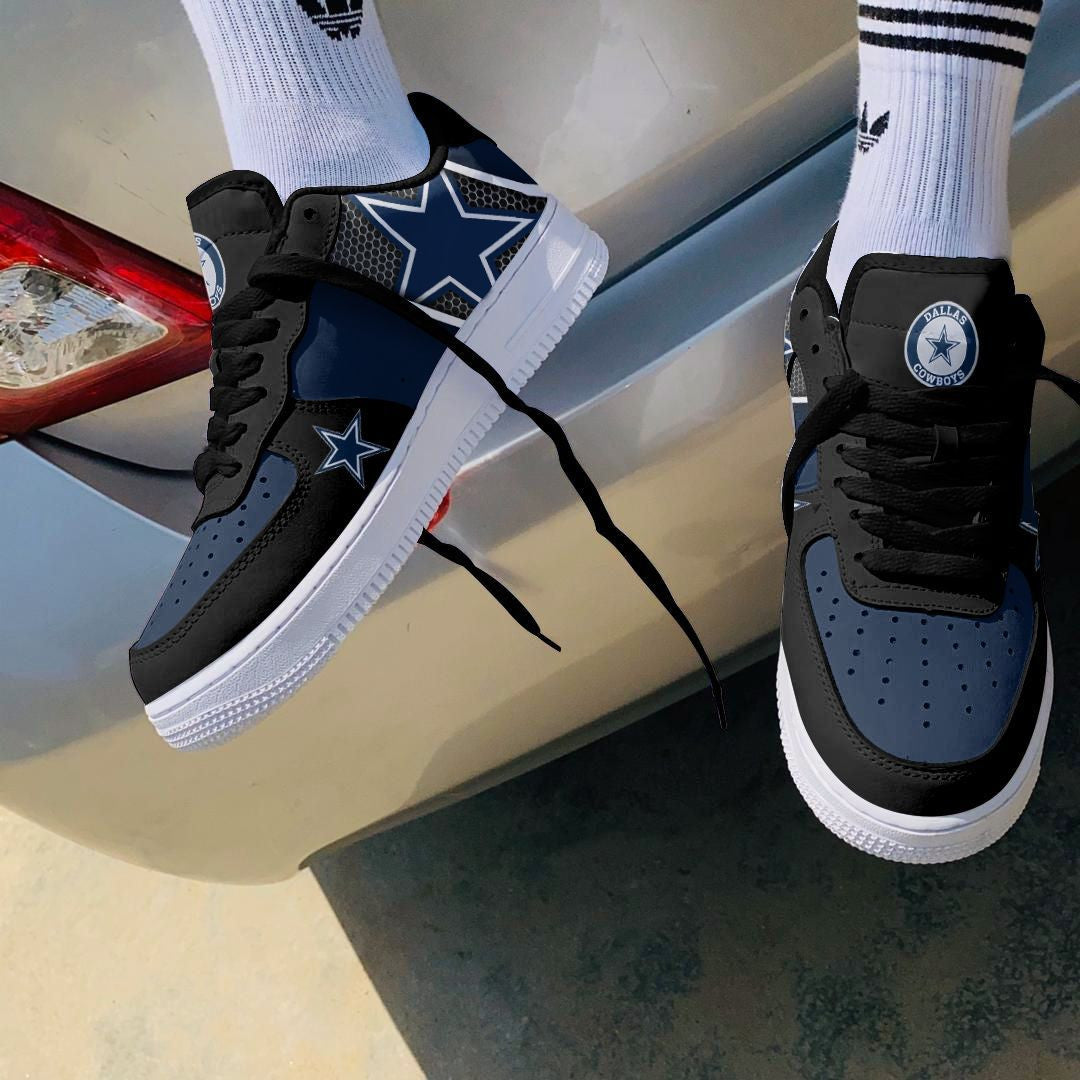 Ideafootwear Dallas Cowboys NFL Air Low-Top Sneakers Shoes For Men And Women