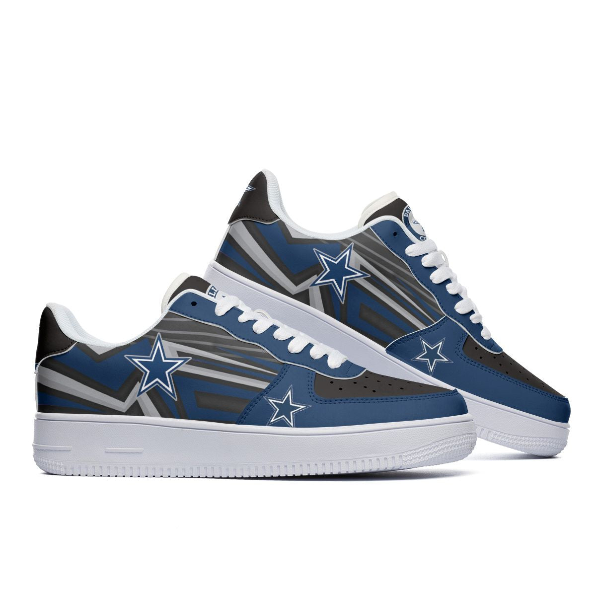Ideafootwear Dallas Cowboys NFL Air Low-Top Sneakers Shoes For Men And Women