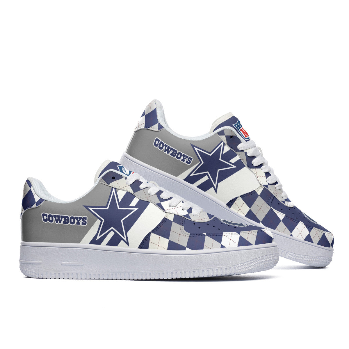 Ideafootwear Dallas Cowboys NFL Air Low-Top Sneakers Shoes For Men And Women