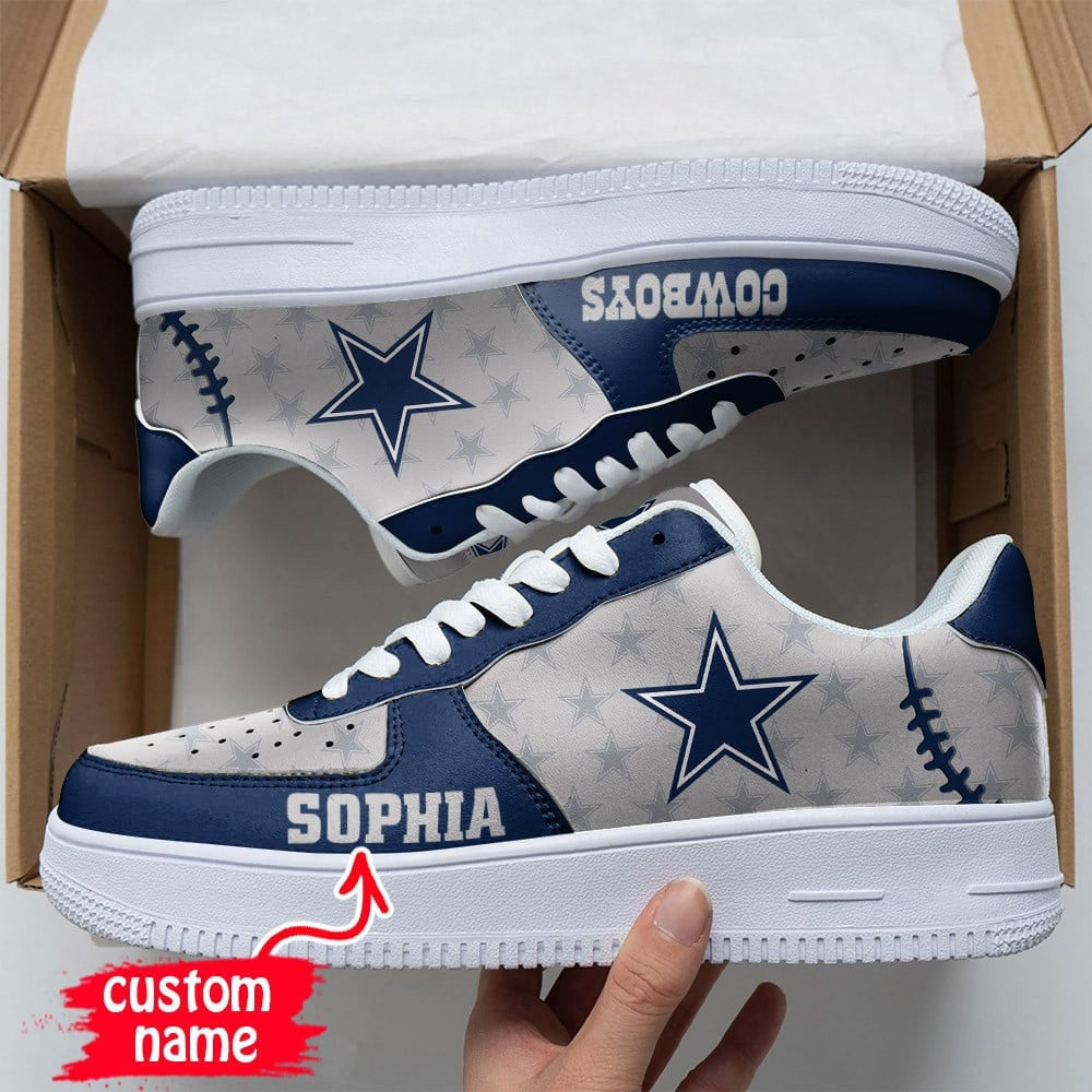 Ideafootwear Dallas Cowboys NFL Air Low-Top Sneakers Shoes For Men And Women