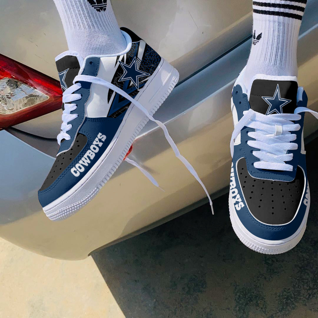 Ideafootwear Dallas Cowboys NFL Air Low-Top Sneakers Shoes For Men And Women