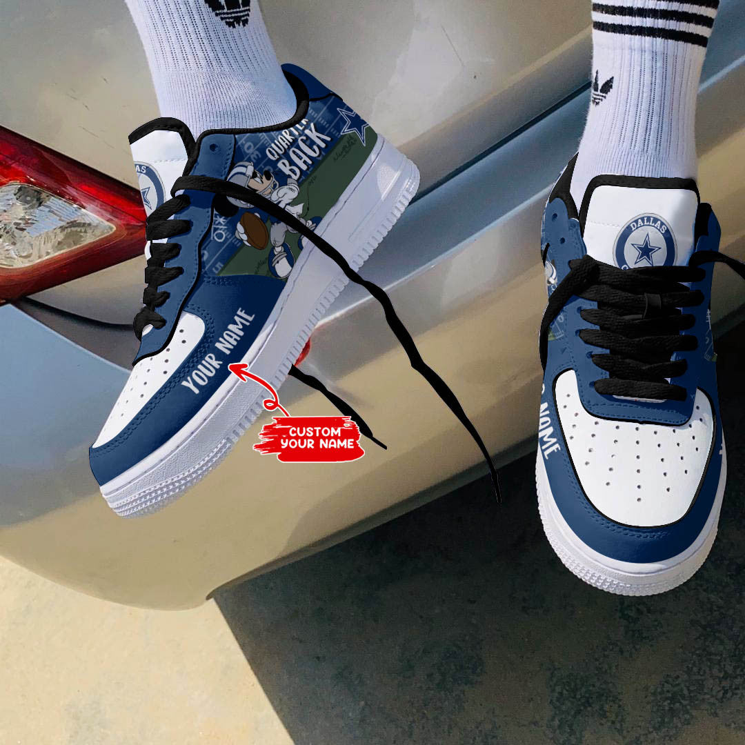 Ideafootwear Dallas Cowboys NFL Air Low-Top Sneakers Shoes For Men And Women