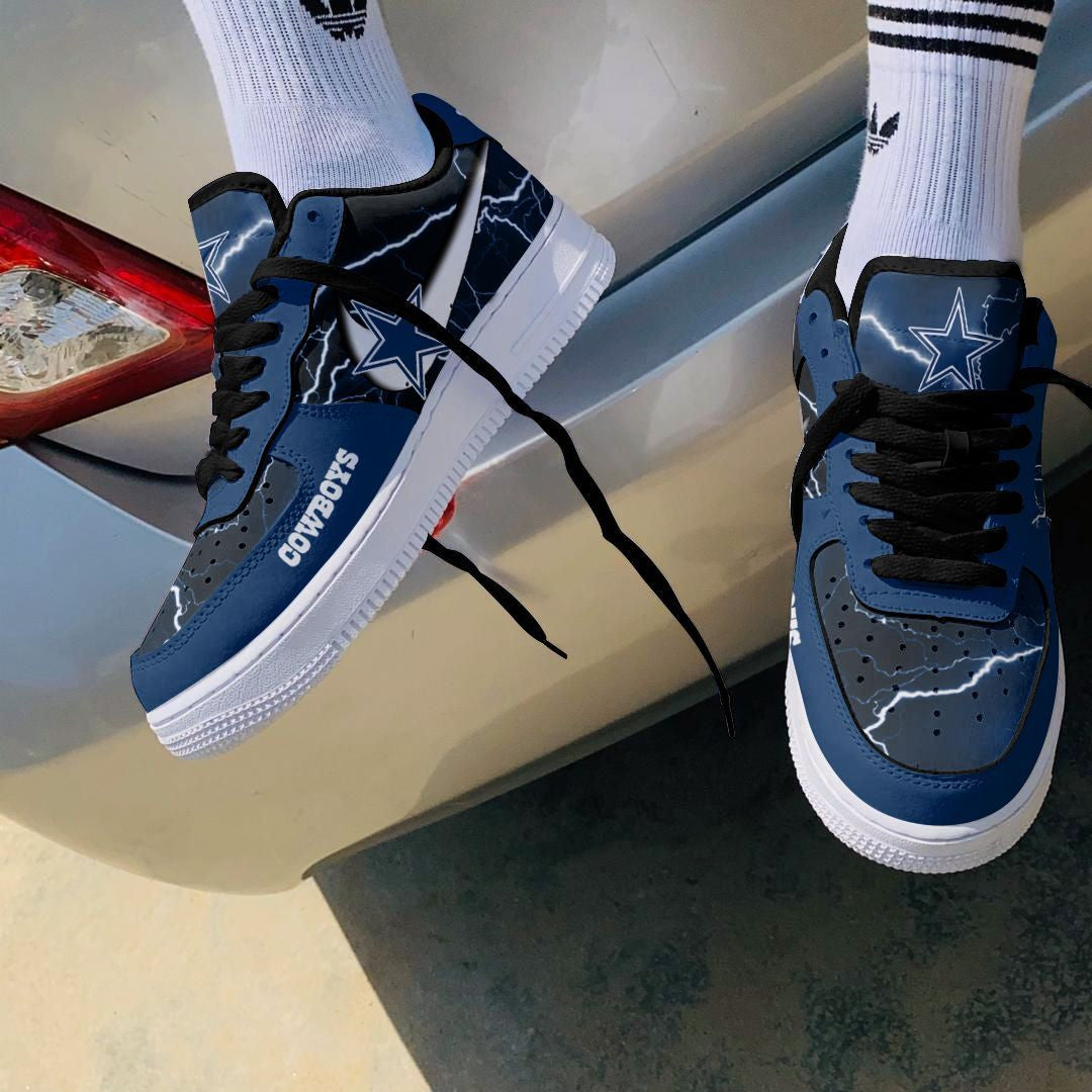 Ideafootwear Dallas Cowboys NFL Air Low-Top Sneakers Shoes For Men And Women