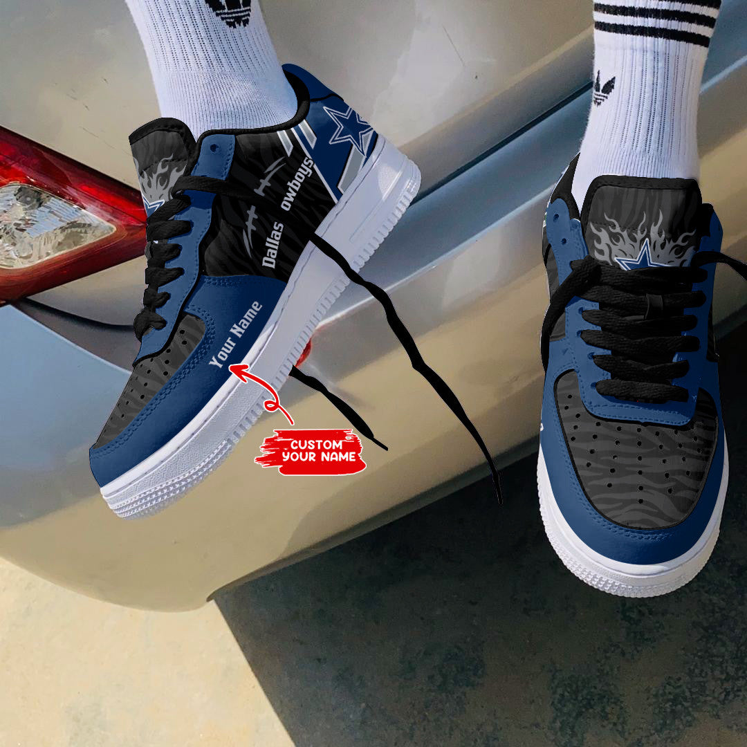 Ideafootwear Dallas Cowboys NFL Air Low-Top Sneakers Shoes For Men And Women