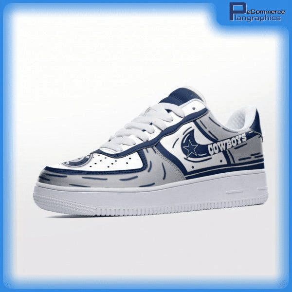 Ideafootwear Dallas Cowboys NFL Air Low-Top Sneakers Shoes For Men And Women