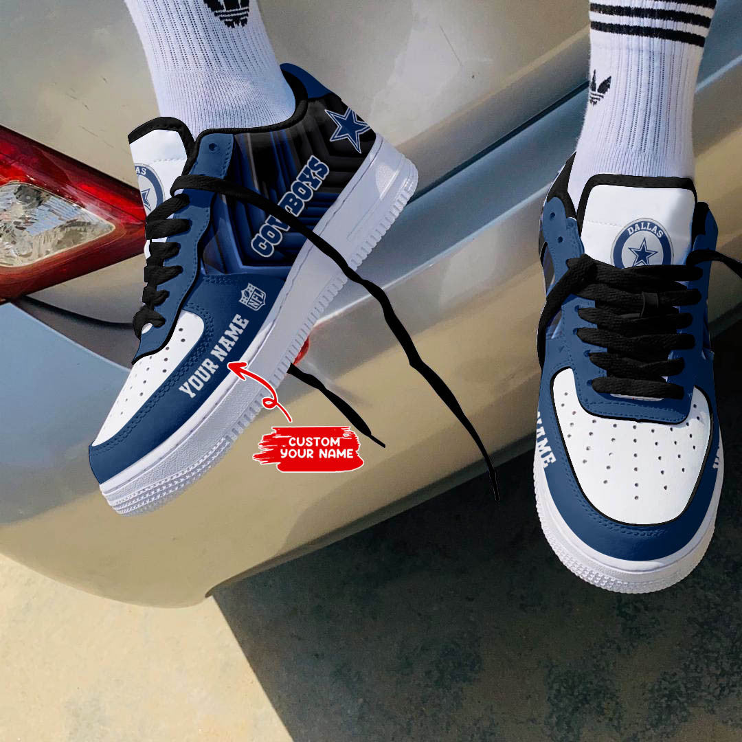 Ideafootwear Dallas Cowboys NFL Air Low-Top Sneakers Shoes For Men And Women