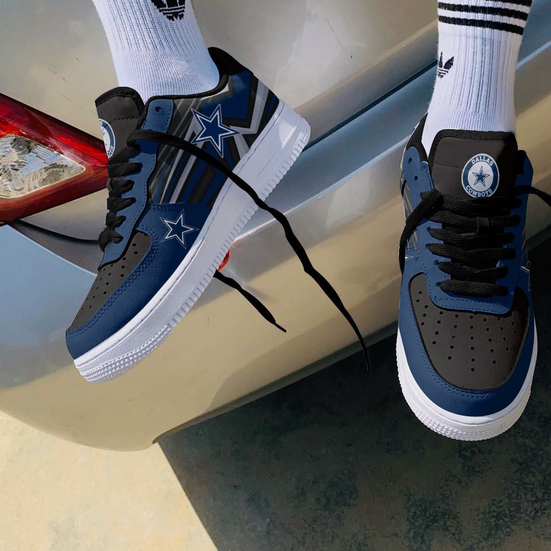 Ideafootwear Dallas Cowboys NFL Air Low-Top Sneakers Shoes For Men And Women