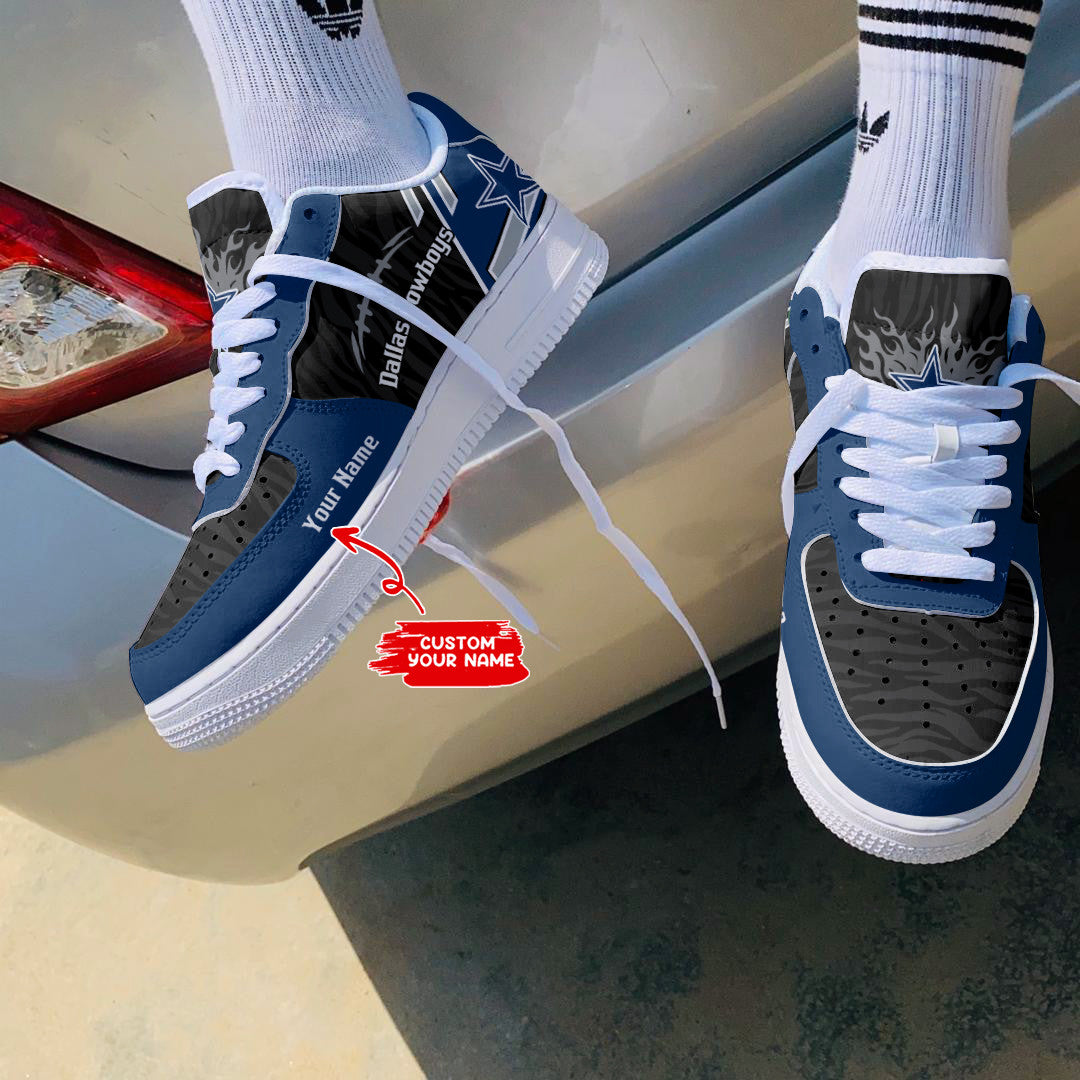 Ideafootwear Dallas Cowboys NFL Air Low-Top Sneakers Shoes For Men And Women
