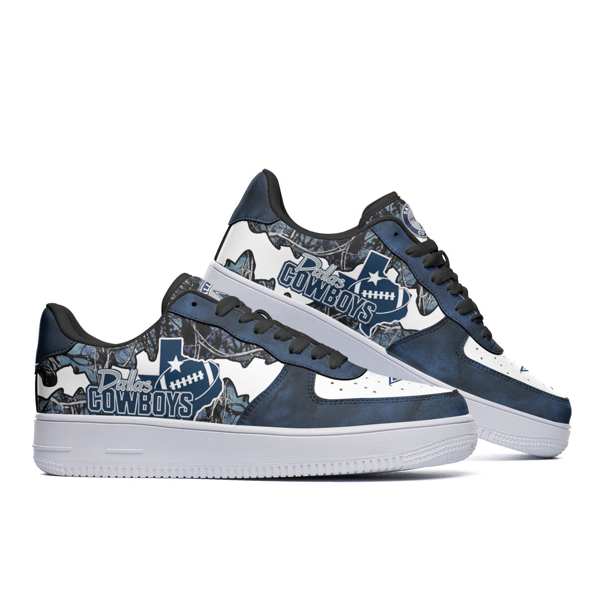Ideafootwear Dallas Cowboys NFL Air Low-Top Sneakers Shoes For Men And Women