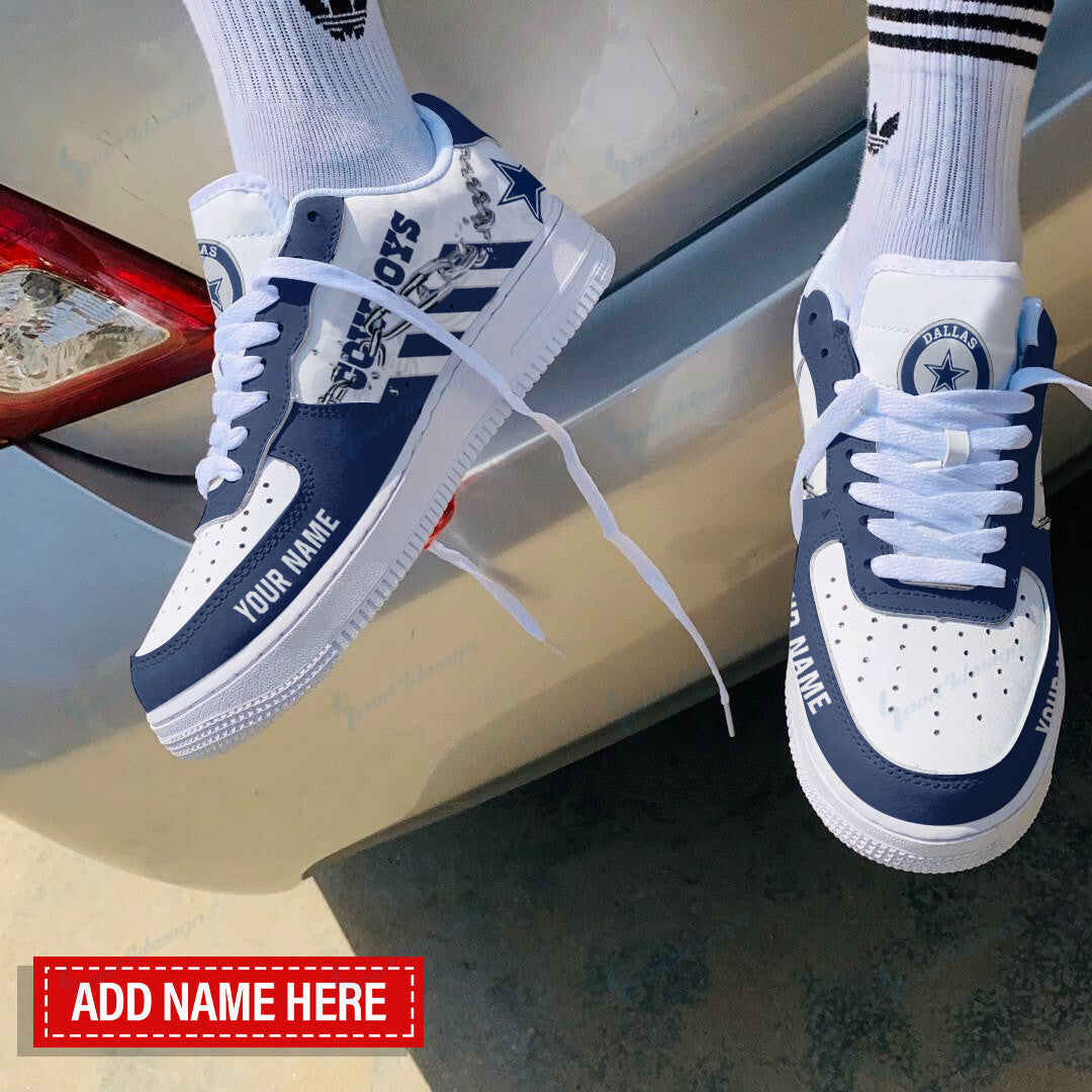 Ideafootwear Dallas Cowboys NFL Air Low-Top Sneakers Shoes For Men And Women