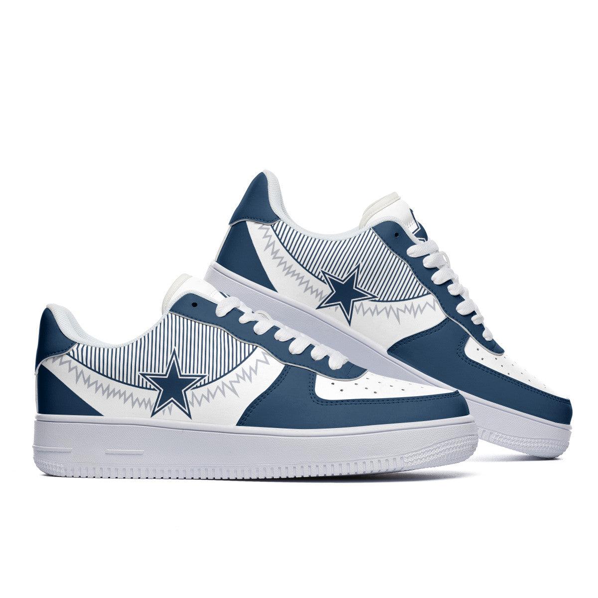 Ideafootwear Dallas Cowboys NFL Air Low-Top Sneakers Shoes For Men And Women