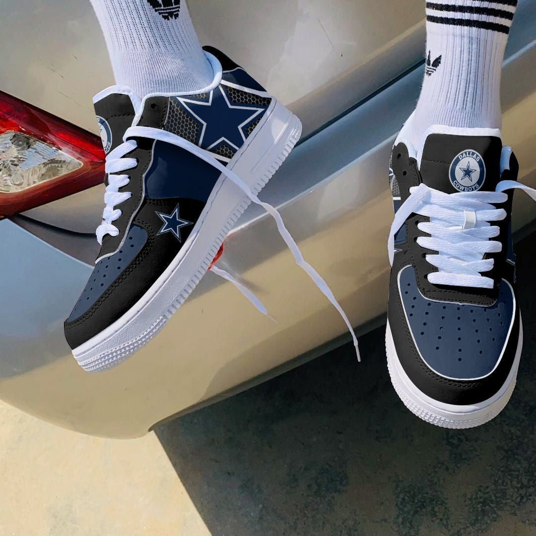 Ideafootwear Dallas Cowboys NFL Air Low-Top Sneakers Shoes For Men And Women