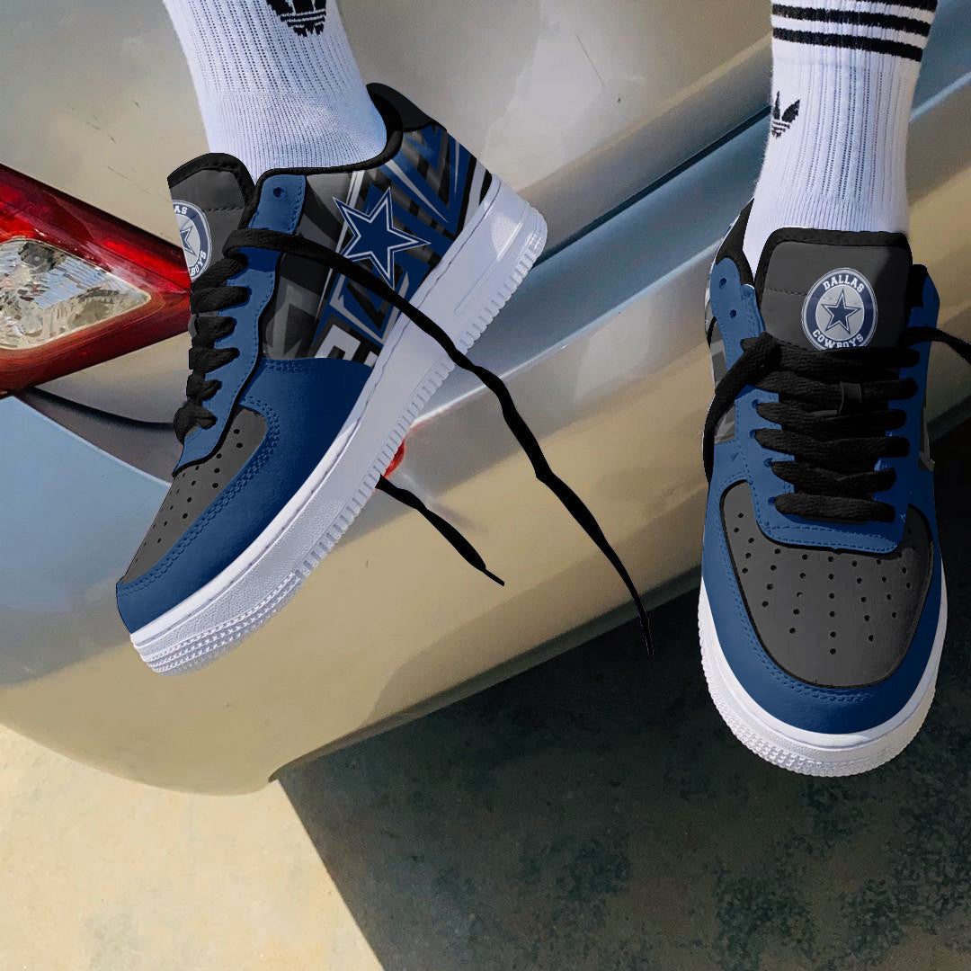 Ideafootwear Dallas Cowboys NFL Air Low-Top Sneakers Shoes For Men And Women