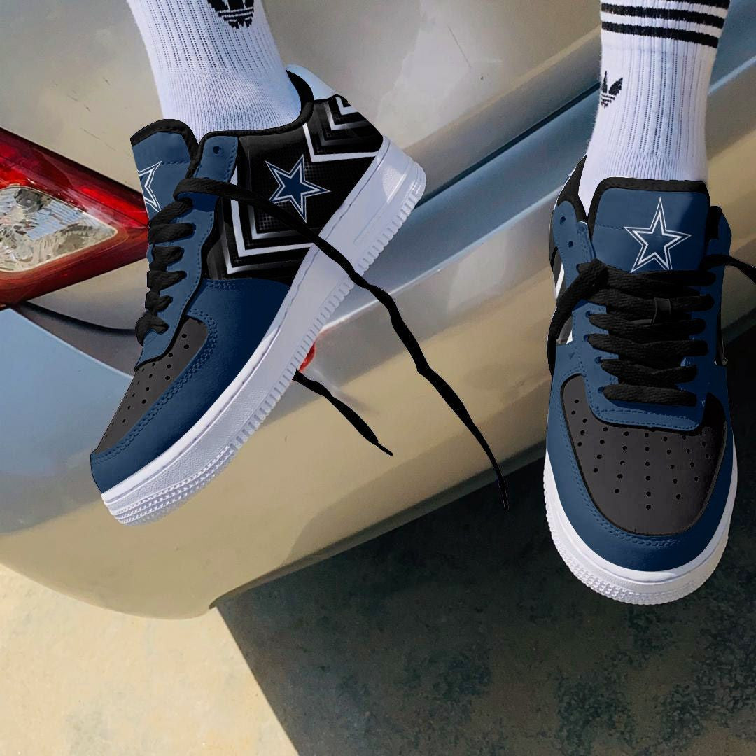 Ideafootwear Dallas Cowboys NFL Air Low-Top Sneakers Shoes For Men And Women