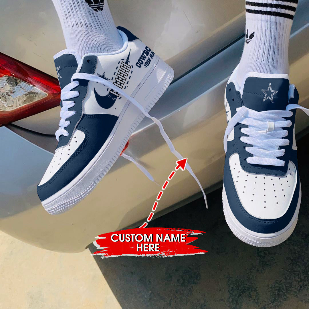 Ideafootwear Dallas Cowboys NFL Air Low-Top Sneakers Shoes For Men And Women