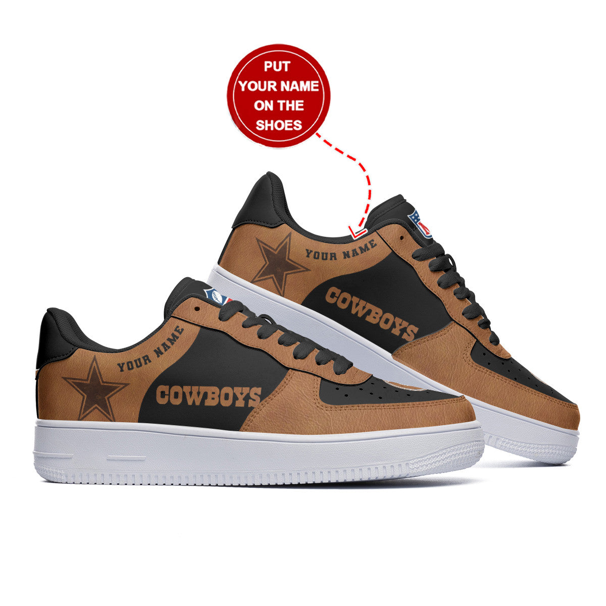 Ideafootwear Dallas Cowboys NFL Air Low-Top Sneakers Shoes For Men And Women