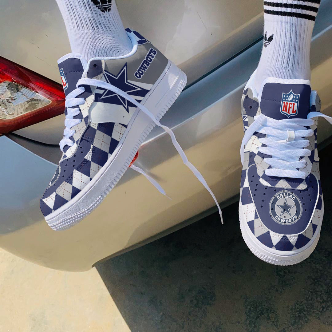 Ideafootwear Dallas Cowboys NFL Air Low-Top Sneakers Shoes For Men And Women