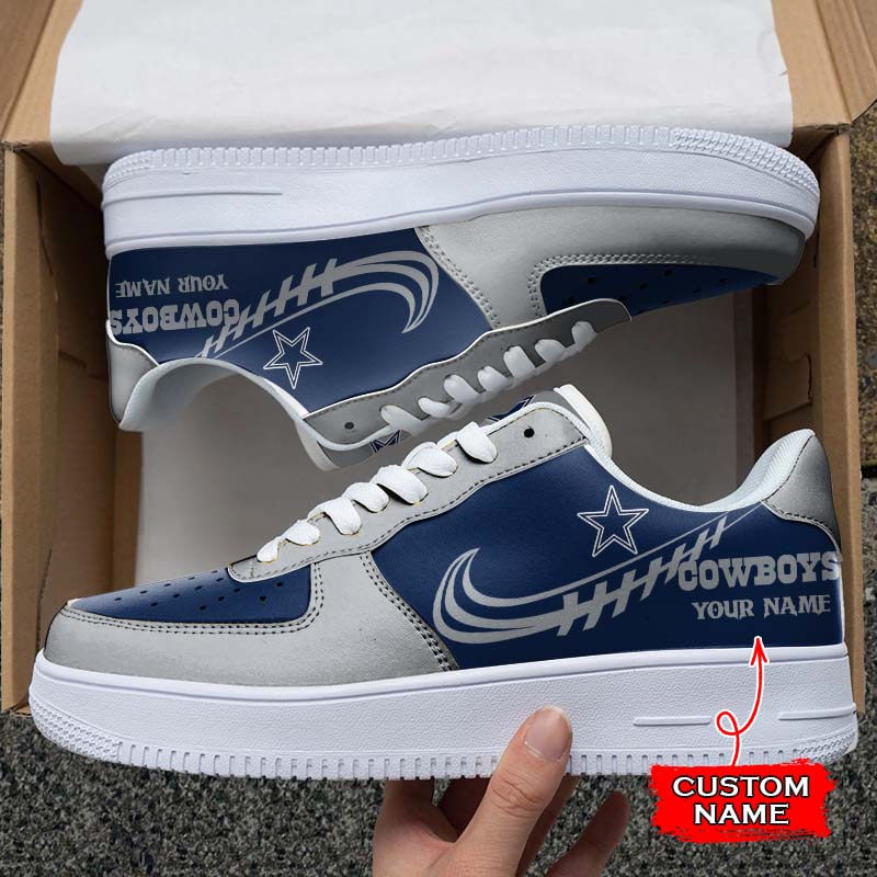 Ideafootwear Dallas Cowboys NFL Air Low-Top Sneakers Shoes For Men And Women