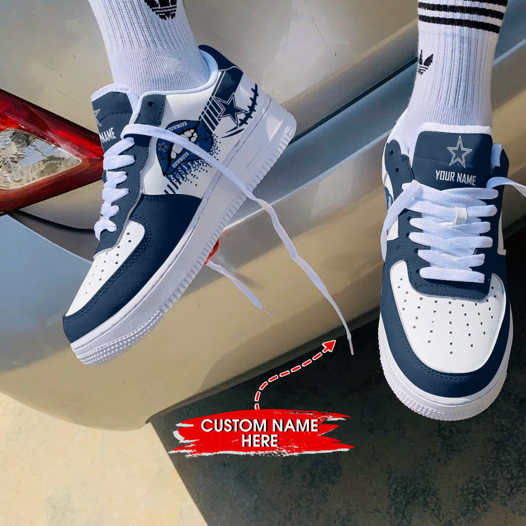 Ideafootwear Dallas Cowboys NFL Air Low-Top Sneakers Shoes For Men And Women