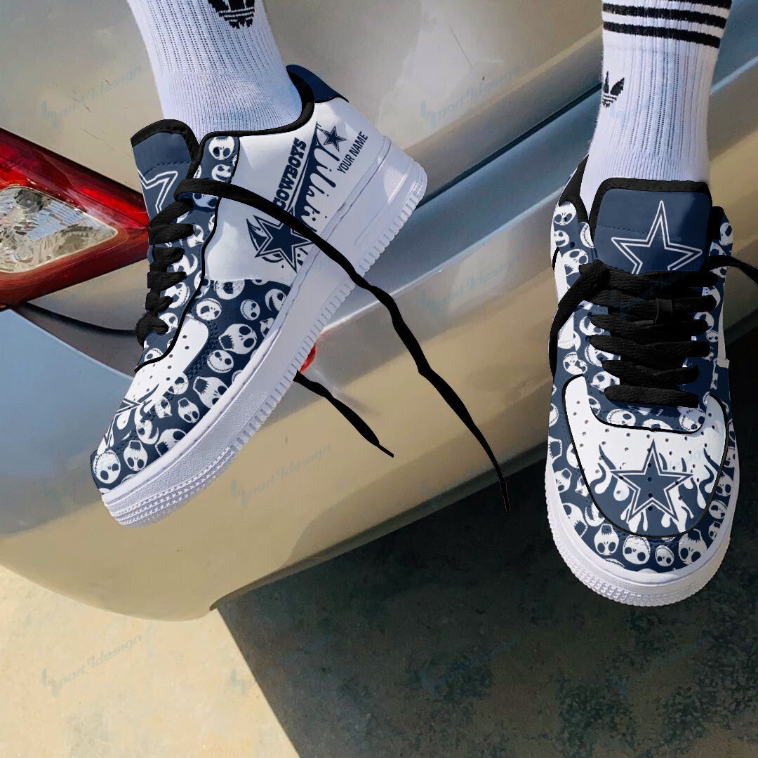Ideafootwear Dallas Cowboys NFL Air Low-Top Sneakers Shoes For Men And Women
