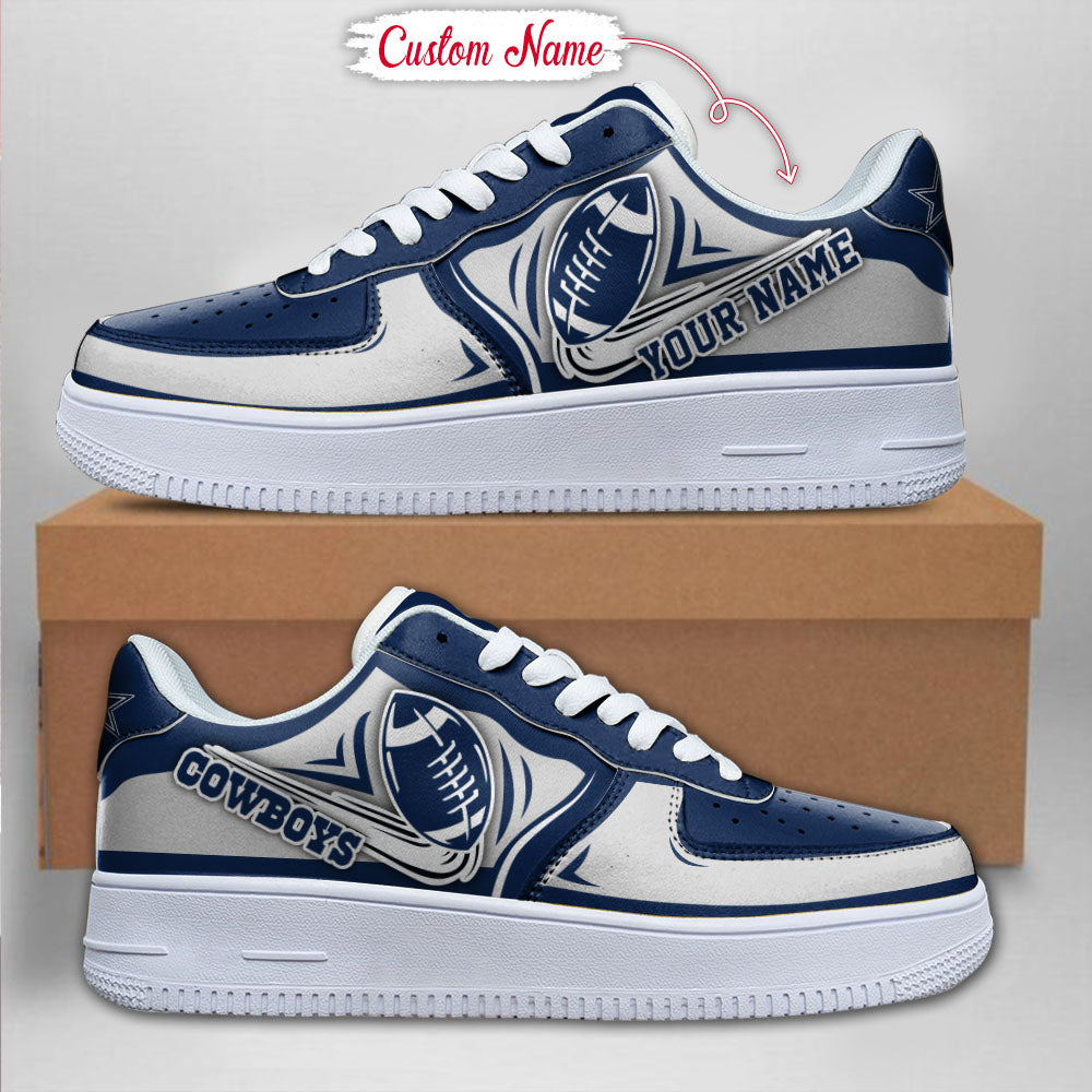 Ideafootwear Dallas Cowboys NFL Air Low-Top Sneakers Shoes For Men And Women