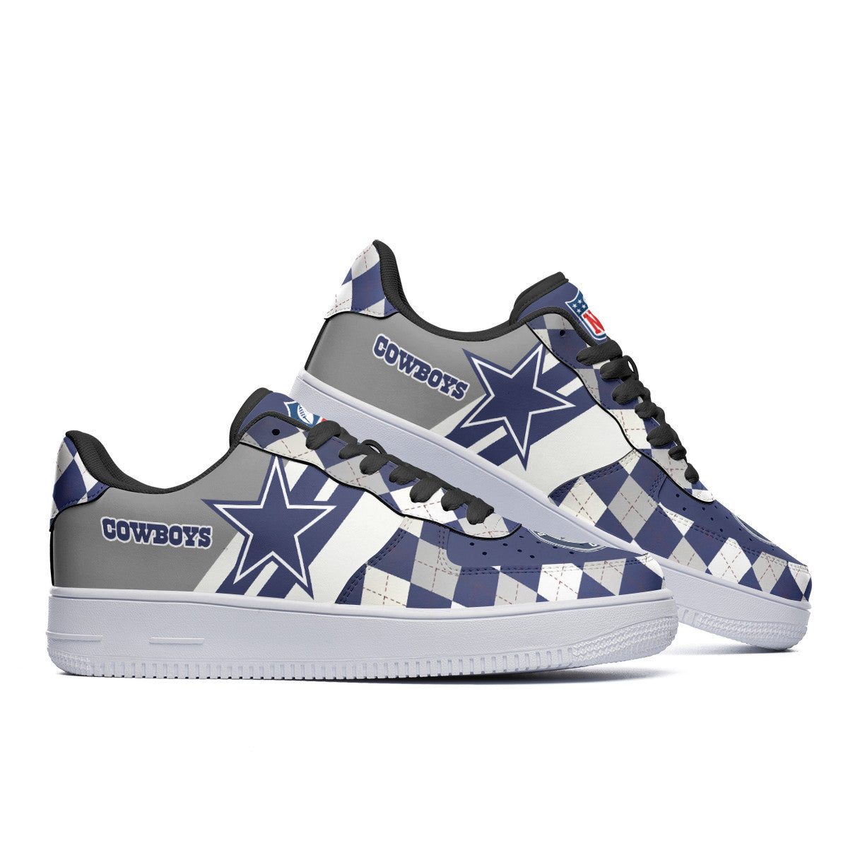 Ideafootwear Dallas Cowboys NFL Air Low-Top Sneakers Shoes For Men And Women