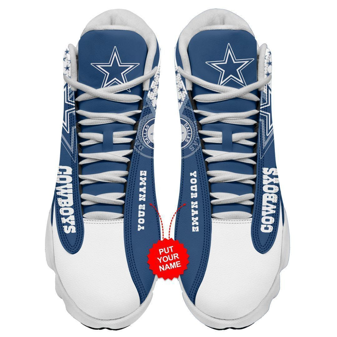 Ideafootwear Dallas Cowboys NFL AJ13 Sneakers Shoes For Men And Women