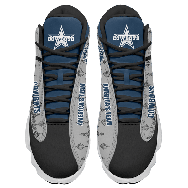 Ideafootwear Dallas Cowboys NFL AJ13 Sneakers Shoes For Men And Women
