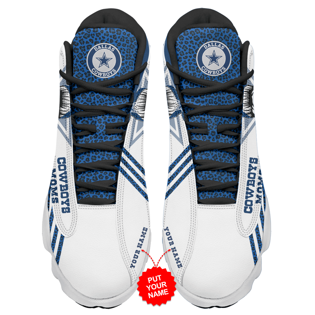 Ideafootwear Dallas Cowboys NFL AJ13 Sneakers Shoes For Men And Women