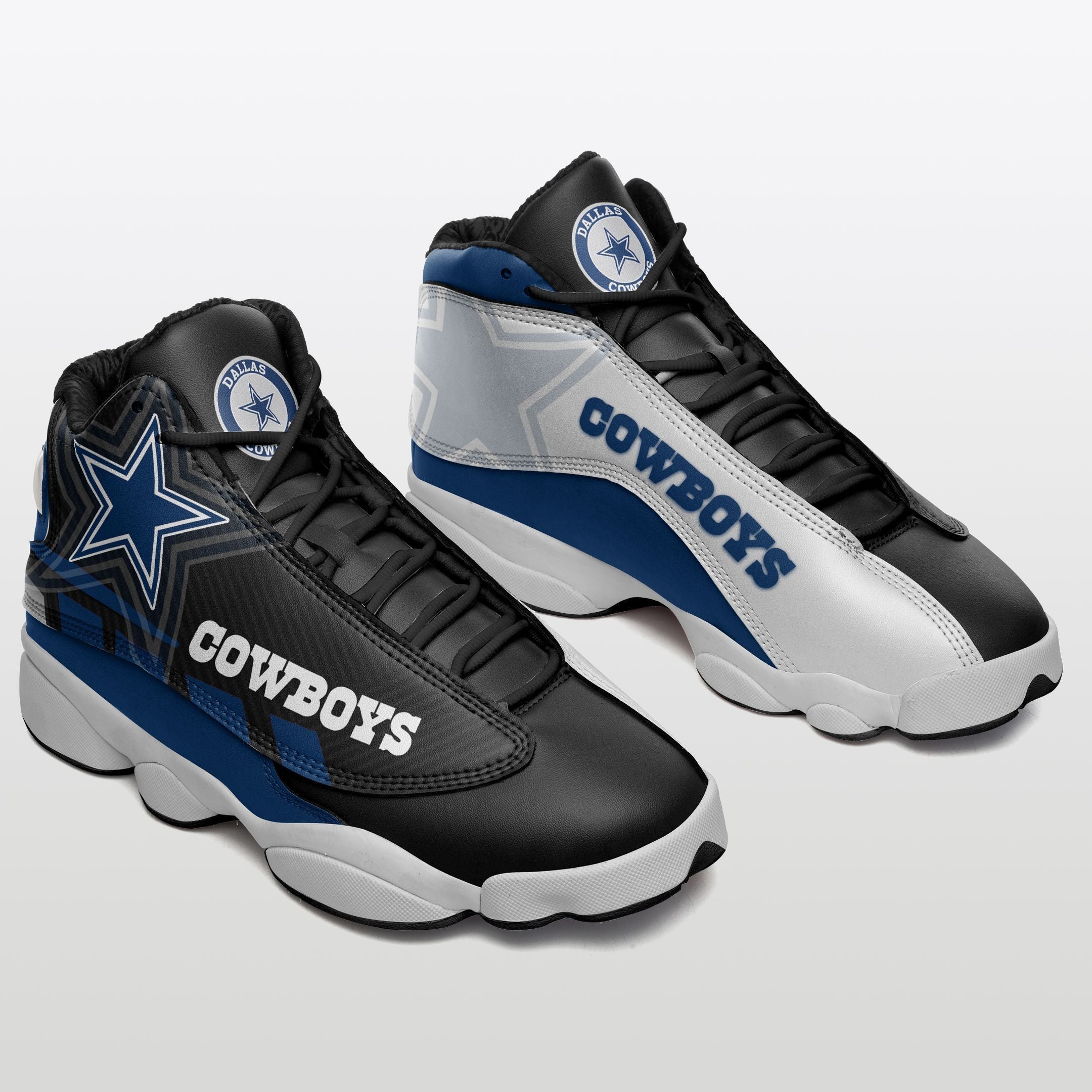 Ideafootwear Dallas Cowboys NFL AJ13 Sneakers Shoes For Men And Women