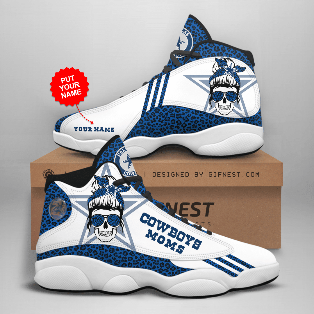Ideafootwear Dallas Cowboys NFL AJ13 Sneakers Shoes For Men And Women