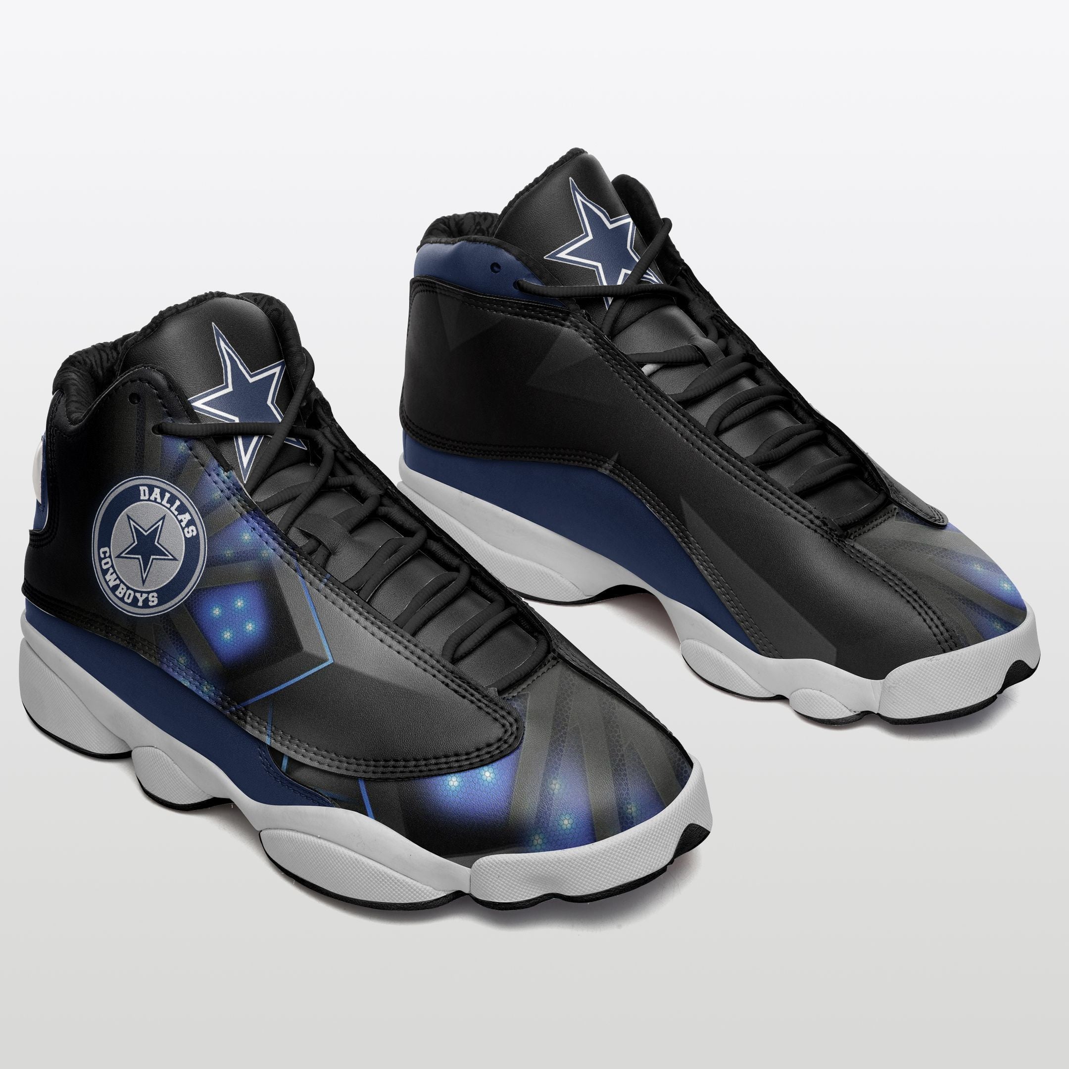 Ideafootwear Dallas Cowboys NFL AJ13 Sneakers Shoes For Men And Women