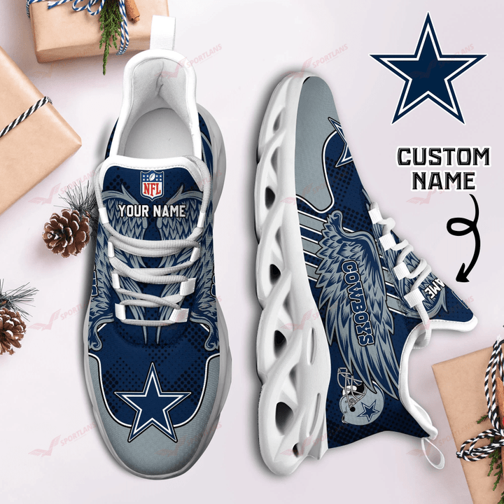 Ideafootwear Dallas Cowboys NFL Max Soul Shoes Sneakers For Men And Women